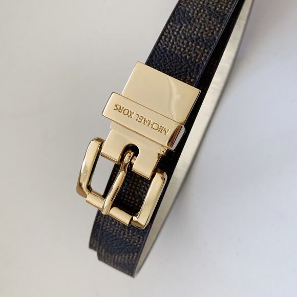 Michael Kors Thin Monogram Belt - Picture 1 of 4